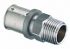 Мет. пласт. пресс FAR муфта 16*1/2" НР