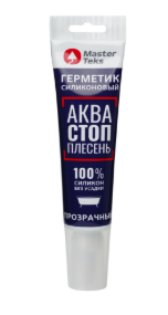 MasterTeks герметик санитарный силиконовый бесцветный 80мл. (073566)