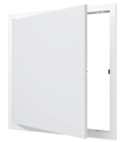 Лючок 300х300 LN пластиковый с нажимным замком, белый (L3030N) EVECS (066994)
