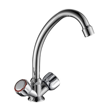 смеситель кухня Gota Rocio 1/2" керамика крест, тонкий излив, шпилька "Orio" G343310