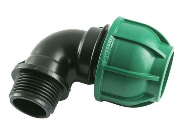 ПНД уголок 20*3/4" НР POELSAN GREEN (зеленая серия)