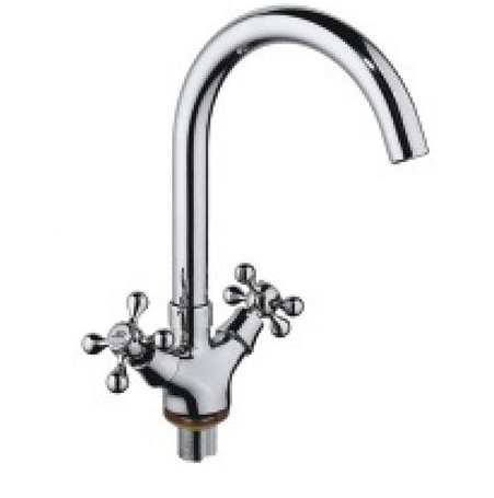 смеситель кухня D-Lin 1/2" высокий излив, керамика крест (D153810-Е) арт.034833