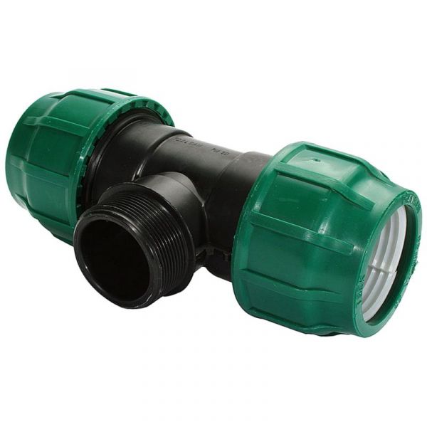 ПНД тройник 25*1"*25 НР POELSAN GREEN (зеленая серия)