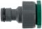 FIT адаптер для поливочного шланга с переходником 1/2"-3/4" ВР пластик арт.77415 (быстросъем)