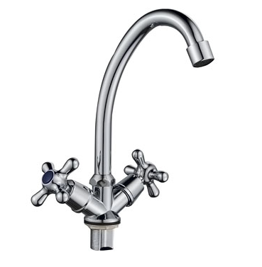 смеситель кухня Gota Rocio 1/2" керамика крест, тонкий излив, гайка "Barcelona" G095310
