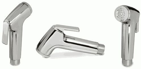 лейка для биде MELODIA MKP 20491 SILVER хром (с рычажком выключателем)