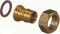 Uponor штуцер (муфта) 20-3/4" с накидной гайкой (латунь)