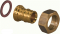 Uponor штуцер (муфта) 25-3/4" с накидной гайкой (латунь)