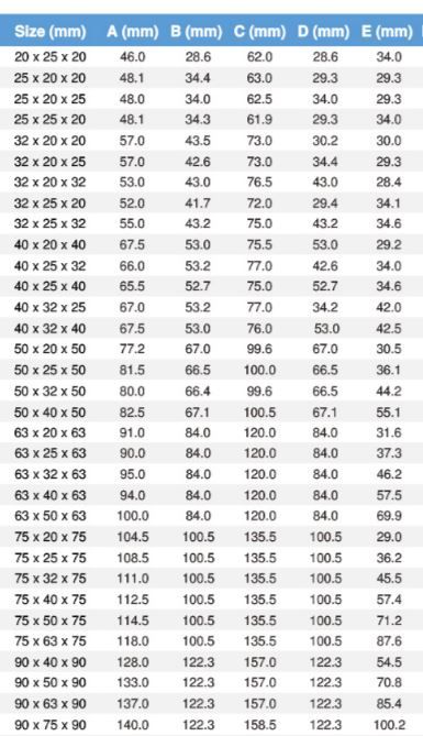 PPRC VESBO/ВЕСБО тройник переходной 63*32*63 (50117)